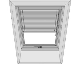 Tenda veneziana per finestra da tetto FAKRO AJP 55x98 argento