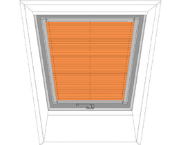 Finestra da tetto FAKRO tenda plissettata APS 654 arancione