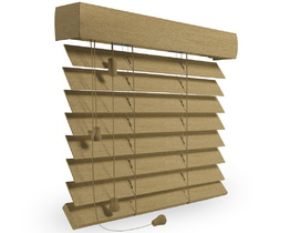 Tende veneziane in legno da 50 mm a montaggio a soffitto