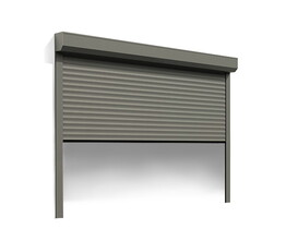 Porta del garage con serranda avvolgibile telecomandata