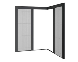 Zanzariera plissettata per porta DEORA Corner