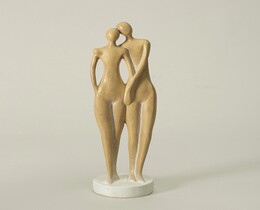 Coppia di statuette Calina e 9x30 cm