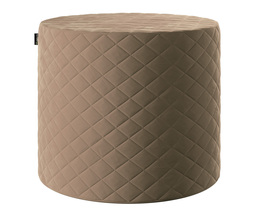 Pouf trapuntato a forma di botte