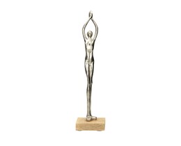 Decorazione Donna Argento II altezza 52 cm