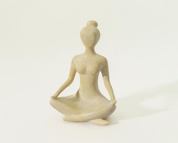 Statuetta di donna in posizione yoga Asana II 6x6x10 cm