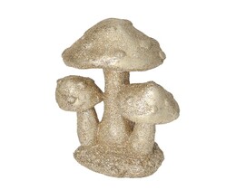 Decorazione Funghi Dorati 12 cm