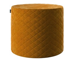 Pouf trapuntato a forma di botte