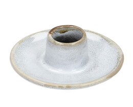 Portacandele singolo 9x6cm grigio