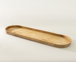 Vassoio in legno Yano, dimensioni 83x25x4 cm