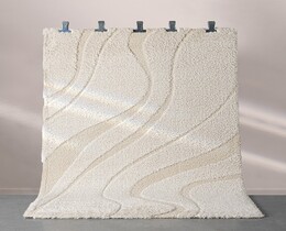 Tappeto Relief color crema 160x230 cm