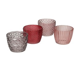 Portacandele Altare 4 pezzi rosa