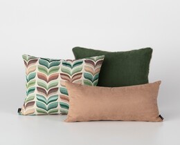 Set di cuscini per soggiorno Homely Folk verde