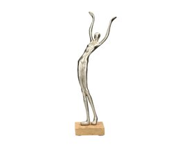 Decorazione Donna Argento III altezza 52 cm