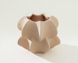 Vaso in gres Petal Pink II 15x17 cm