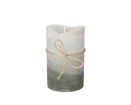 Candela Dorotea 15 cm in cristallo grigio scuro