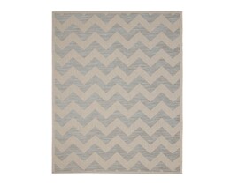 Tappeto moderno a spina di pesce beige/azzurro ghiaccio 160x230 cm