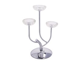 Portacandele Elisabeth color argento, altezza 44,5 cm