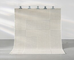 Tappeto grigio tenue, 160x230 cm