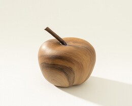 Decorazione Mela in Legno II 8 cm