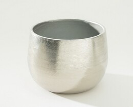 Coperchio per vaso in alluminio color argento, 17x18 cm