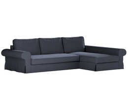 Divano letto Backabro con coprichaise longue