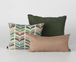 Set di cuscini per camera da letto Homely Folk verde