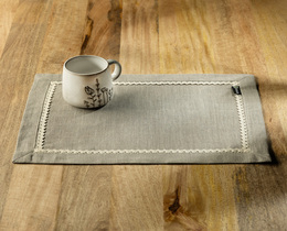 Set di 2 tovagliette con pizzo 30x40 cm