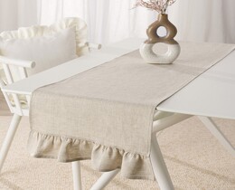 Runner da tavola con volant 40x160 cm