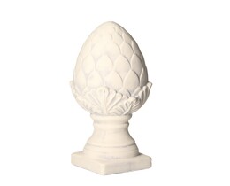 Cono decorativo bianco da 32 cm
