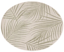 Tappeto Lineo beige/verde giungla 120 cm