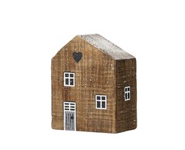 Decorazione Casa di Neve 12 cm naturale