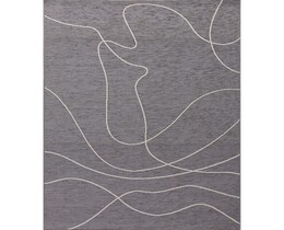 Tappeto in velluto 160x230 cm beige/grigio scuro
