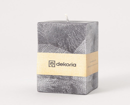 Candela profumata a forma di cubo di palma, colore nero