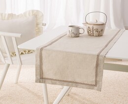 Runner da tavola con pizzo 40x160 cm