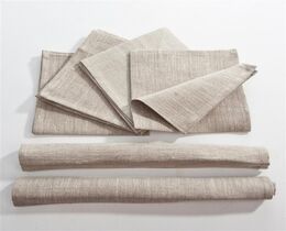 Set di 6 tovaglioli 42 x 42 cm in lino 392-05