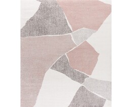 Tappeto morbido color crema/rosa nude 200x290 cm
