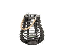 Lanterna Vela 33cm nera