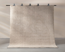 Tappeto Zendra color tortora 200x290 cm