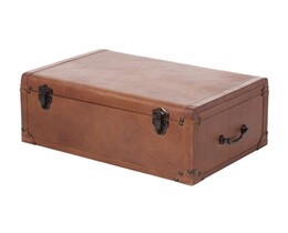 Baule in pelle Sirin 56x36x25cm