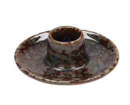 Portacandele singolo 9x6cm marrone
