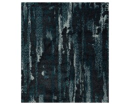 Tappeto morbido nei toni del nero/blu pavone, 120x170 cm