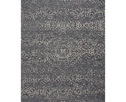 Tappeto in velluto beige/blu petrolio 200x290 cm
