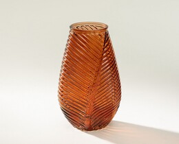 Vaso in vetro Foglia II 13x10x29 cm