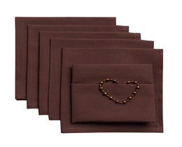 Set di 6 tovaglioli 42 x 42 cm Loneta 133-09