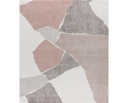 Tappeto morbido color crema/rosa nude 160x230 cm