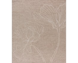 Tappeto in velluto beige/sabbia 160x230 cm